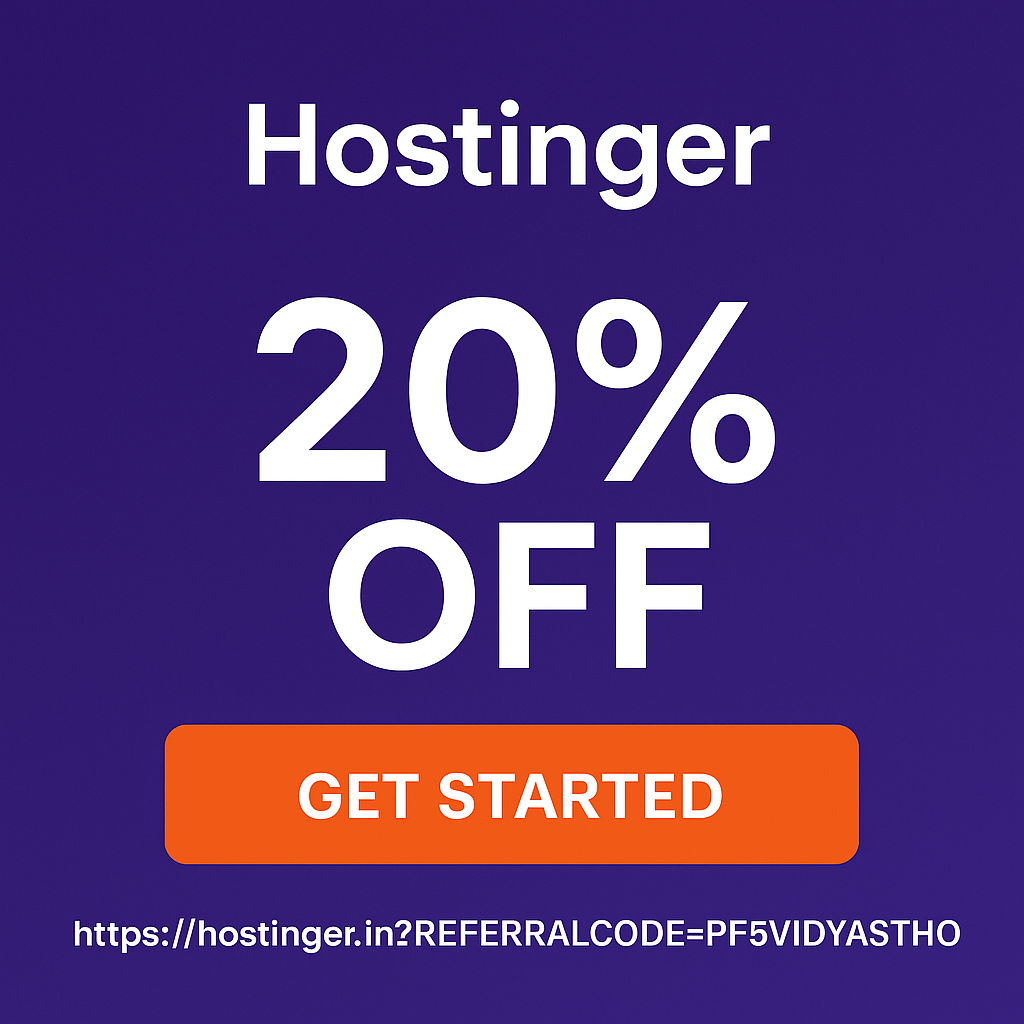 20% Off on hostinger